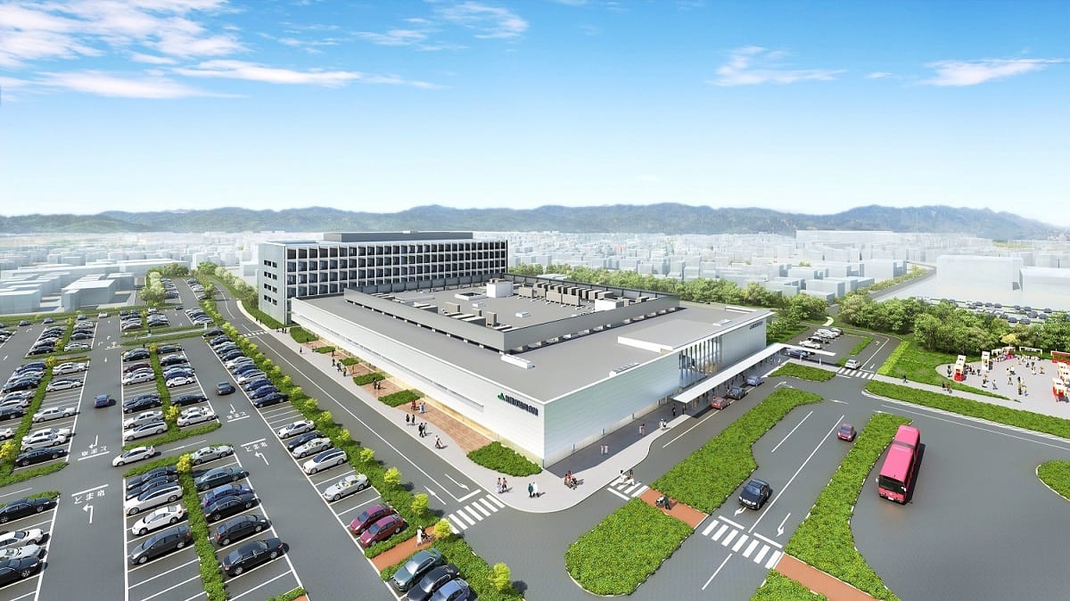 新病院全景、正面ロータリー